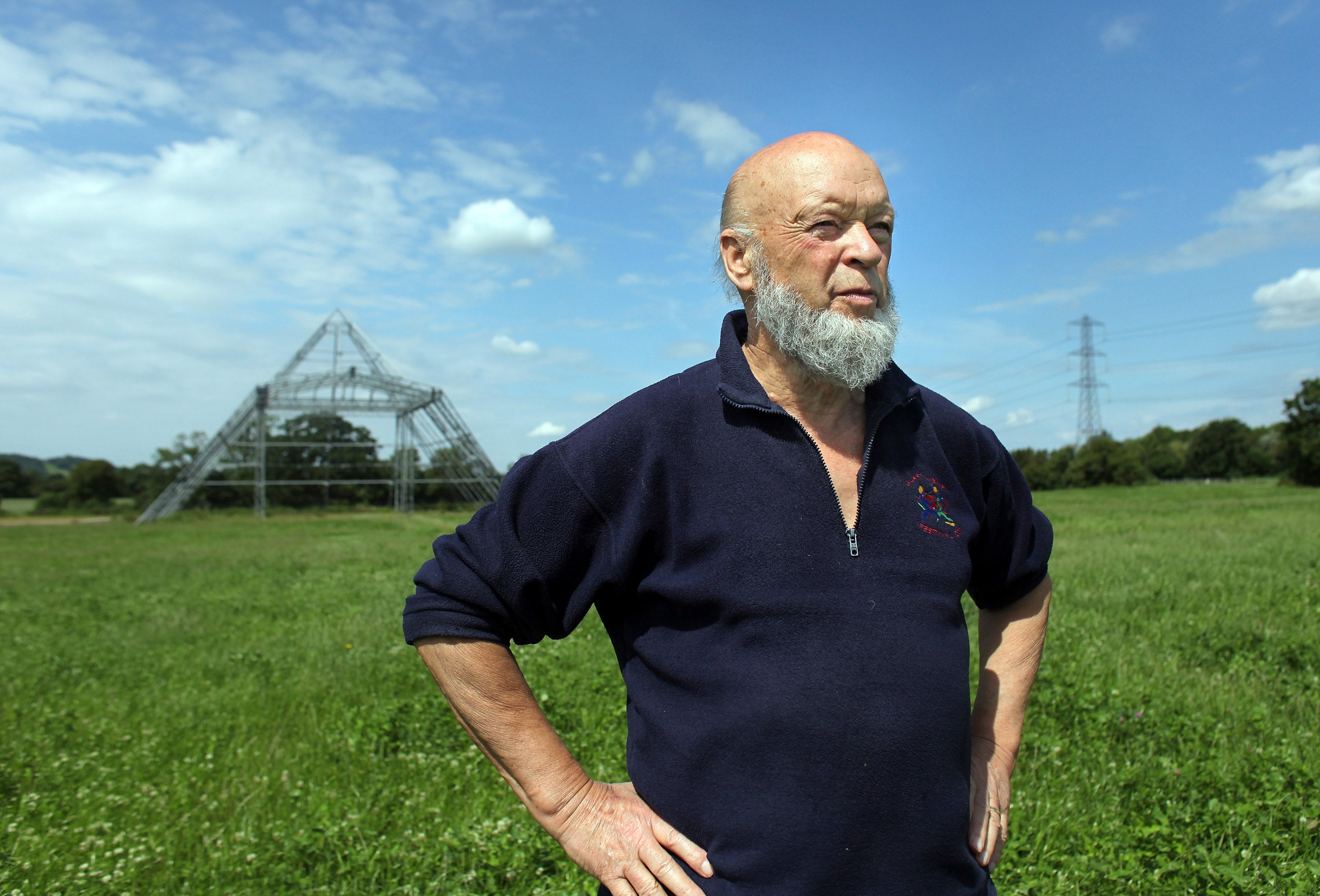Glastonbury founder Michael Eavis previously called May a ‘danger to farming’ (Getty)