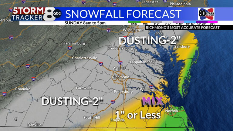 StormTracker8: Watching for potential light snow on Sunday