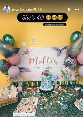 Priyanka Chopra, Nick Jonas 'can't believe' their 'angel' Malti is four