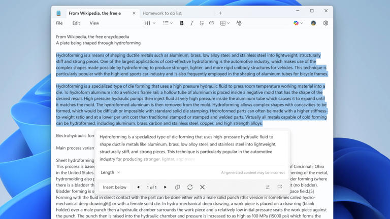 Windows Notepad now has tables but could you stop adding more stuff now ...