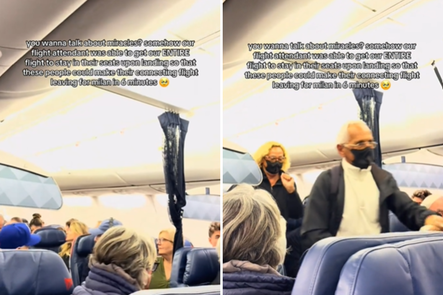 Delta says stay seated so passengers can make connection—watch what happens<br><br>