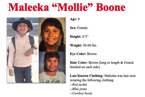 Turquoise alert issued for 8-year-old girl missing from Navajo Nation
