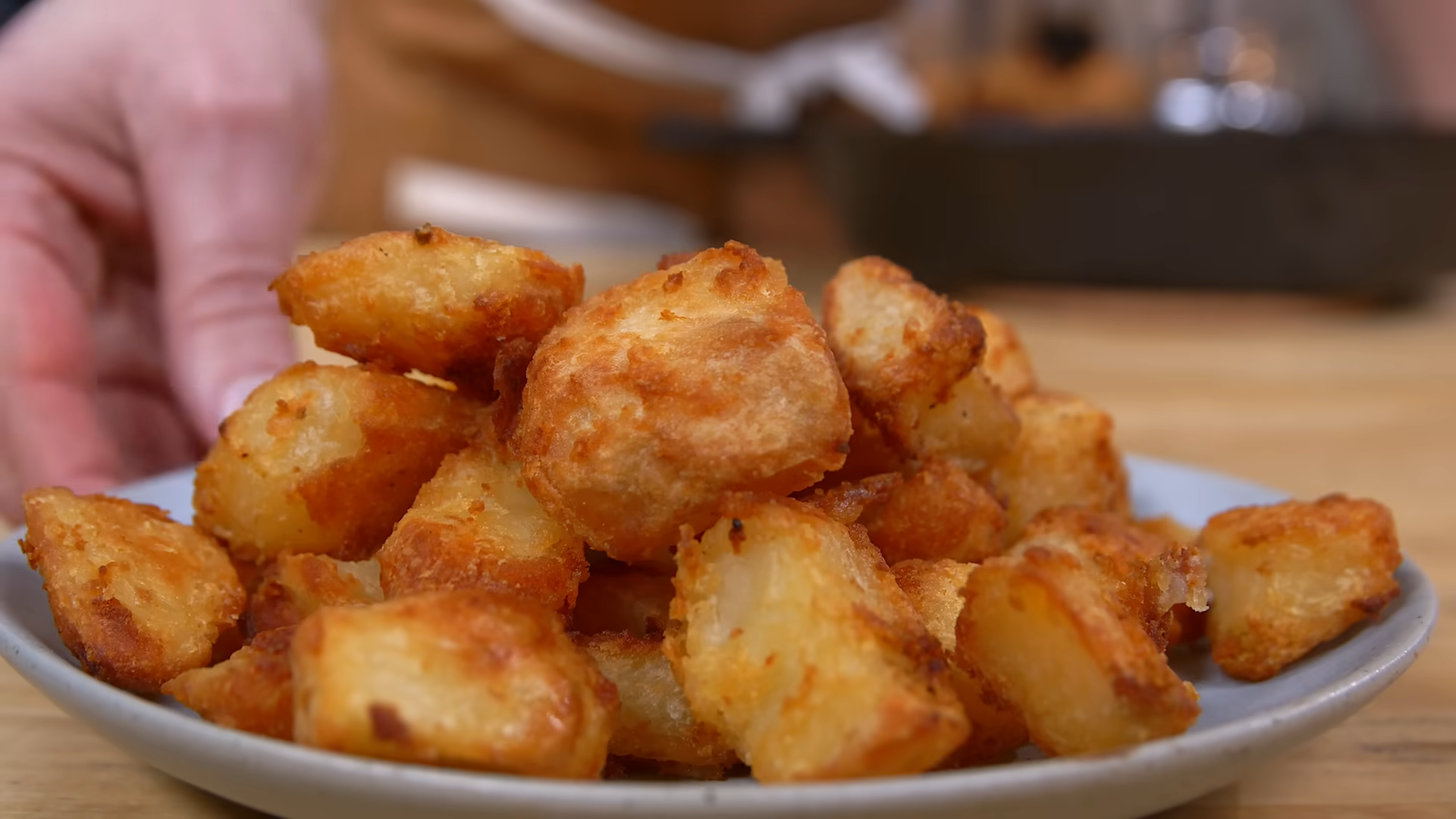 Cooking roast potatoes for the first time. Here’s what happened