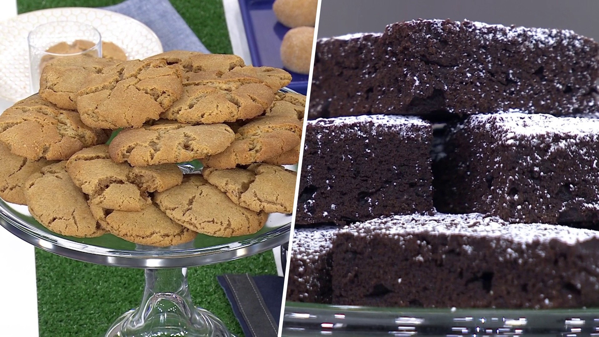 Game day snickerdoodle cookies and brownies get the recipes