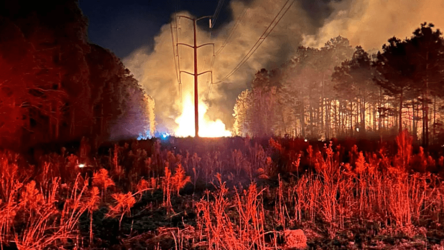 Fire crews extinguish large brush fire in Berkeley County that ...