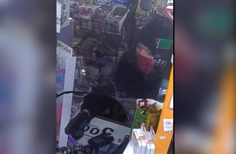 Manchester police seek suspect in convenience store armed robbery