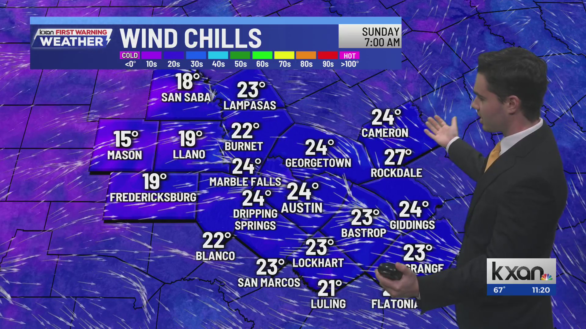 Front arrives today, biting wind chills this weekend | KXAN weather ...
