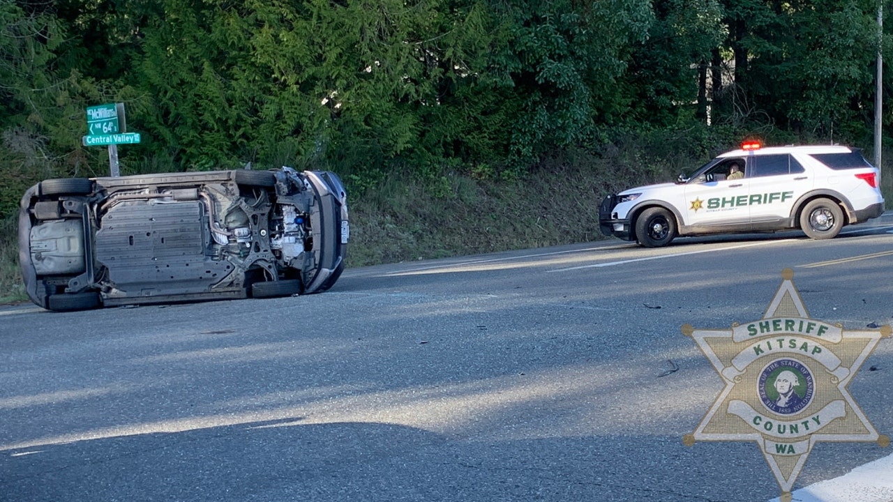 Woman arrested for suspected DUI rollover crash in Bremerton, WA