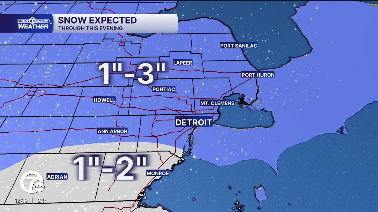 Metro Detroit weather: Snow on the way in metro Detroit