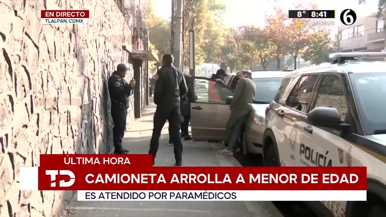 Camioneta arrolla a menor de edad en avenida Renato Leduc, Tlalpan; en ...