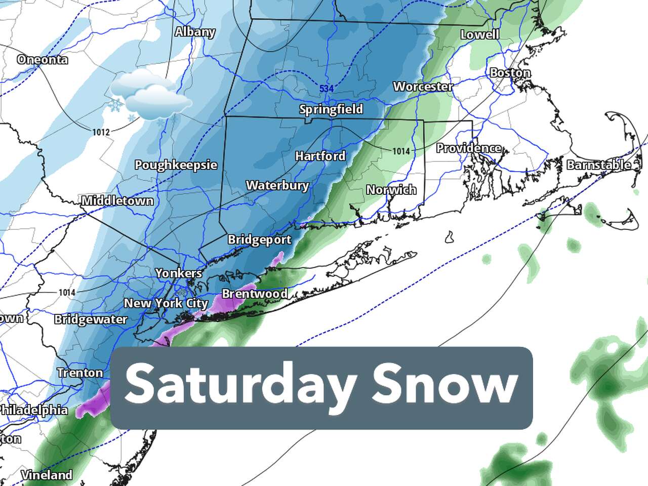 There's a rising chance of accumulating snow in parts of Connecticut on ...