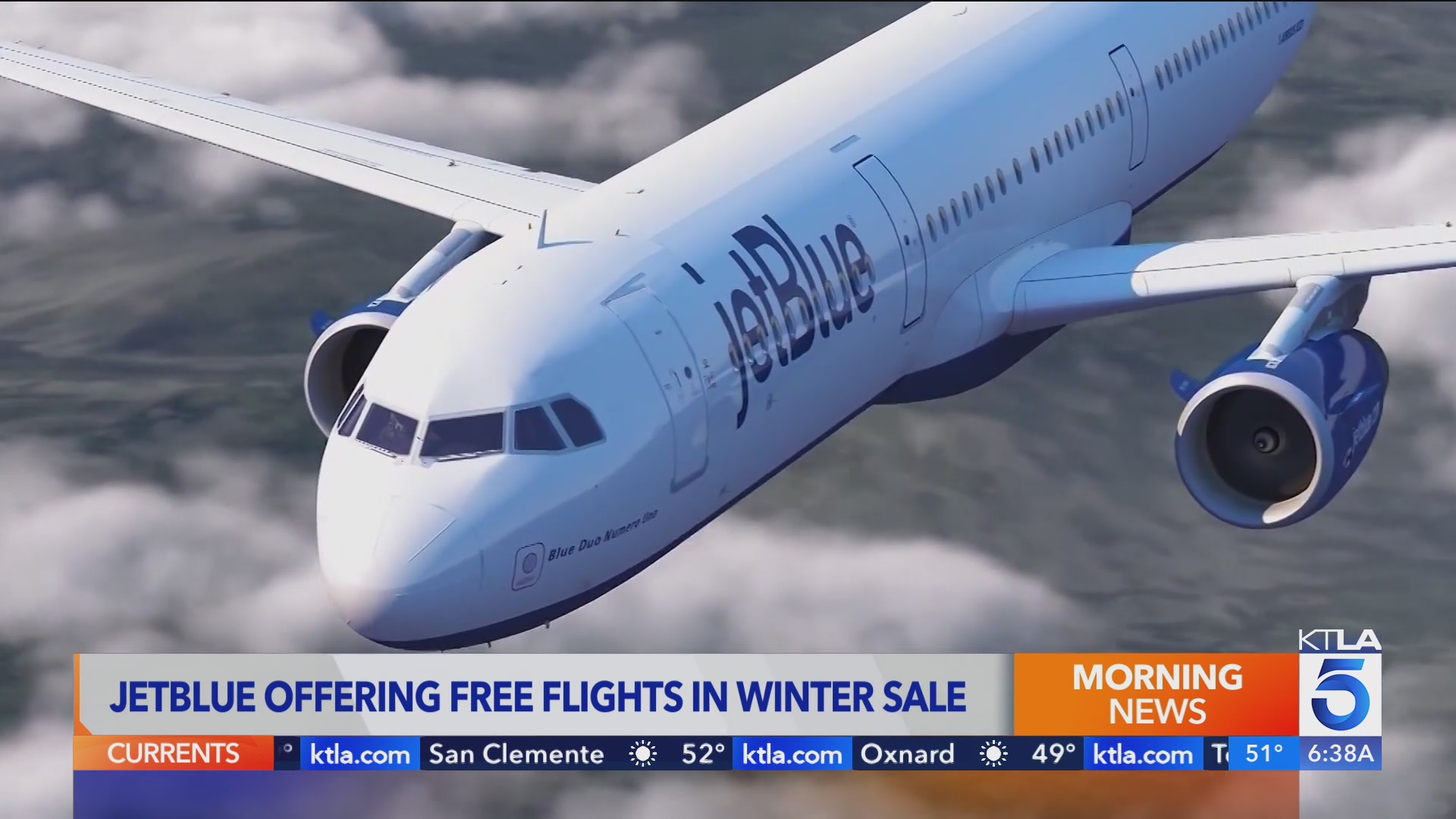 JetBlue offering free flights in winter sale