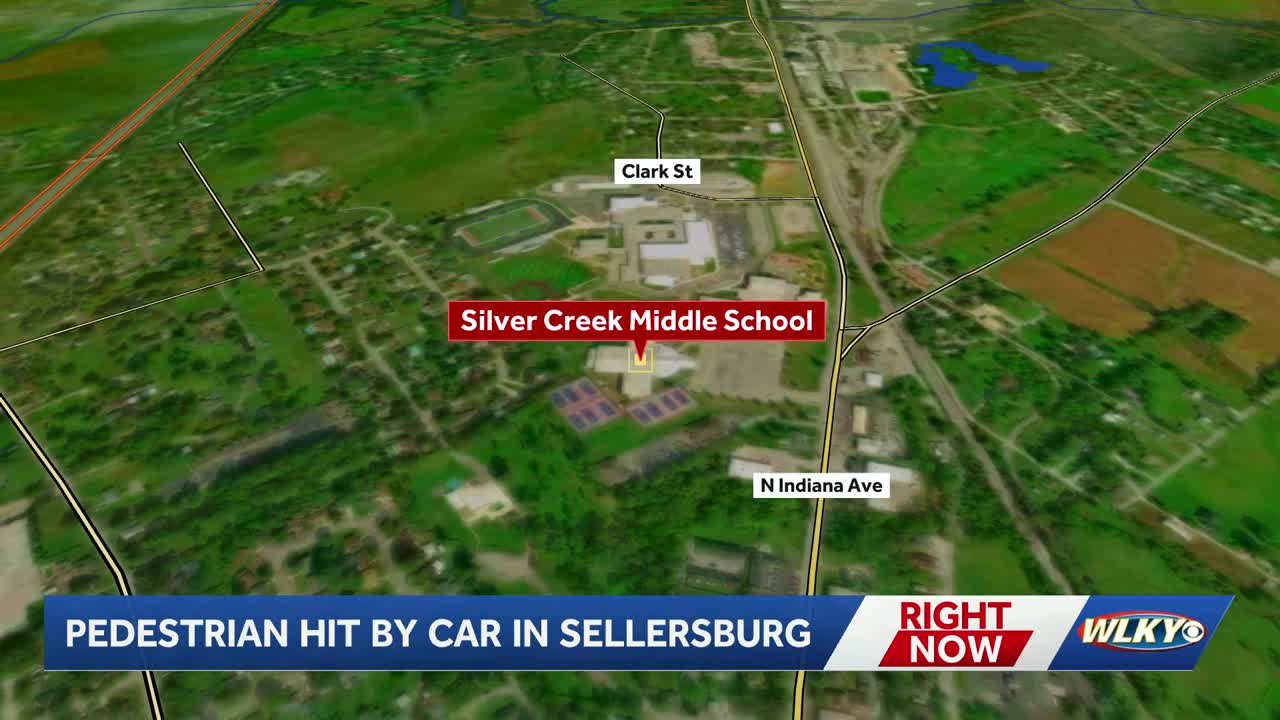 Person hit by car in front of Sellersburg school