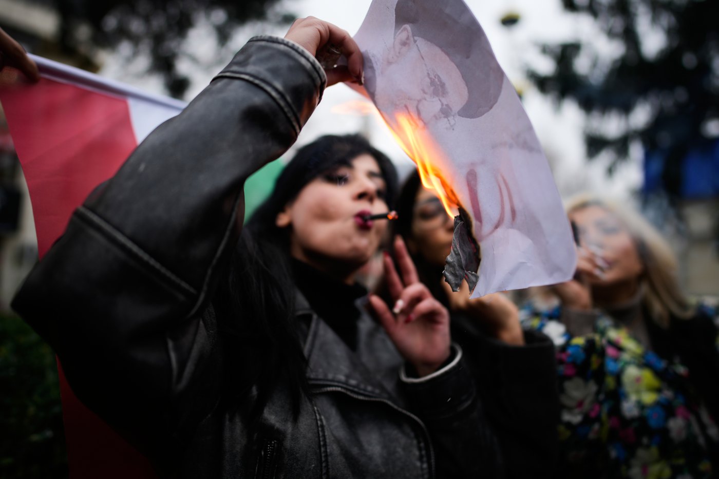 People rally around the world in support of protests in Iran, in photos