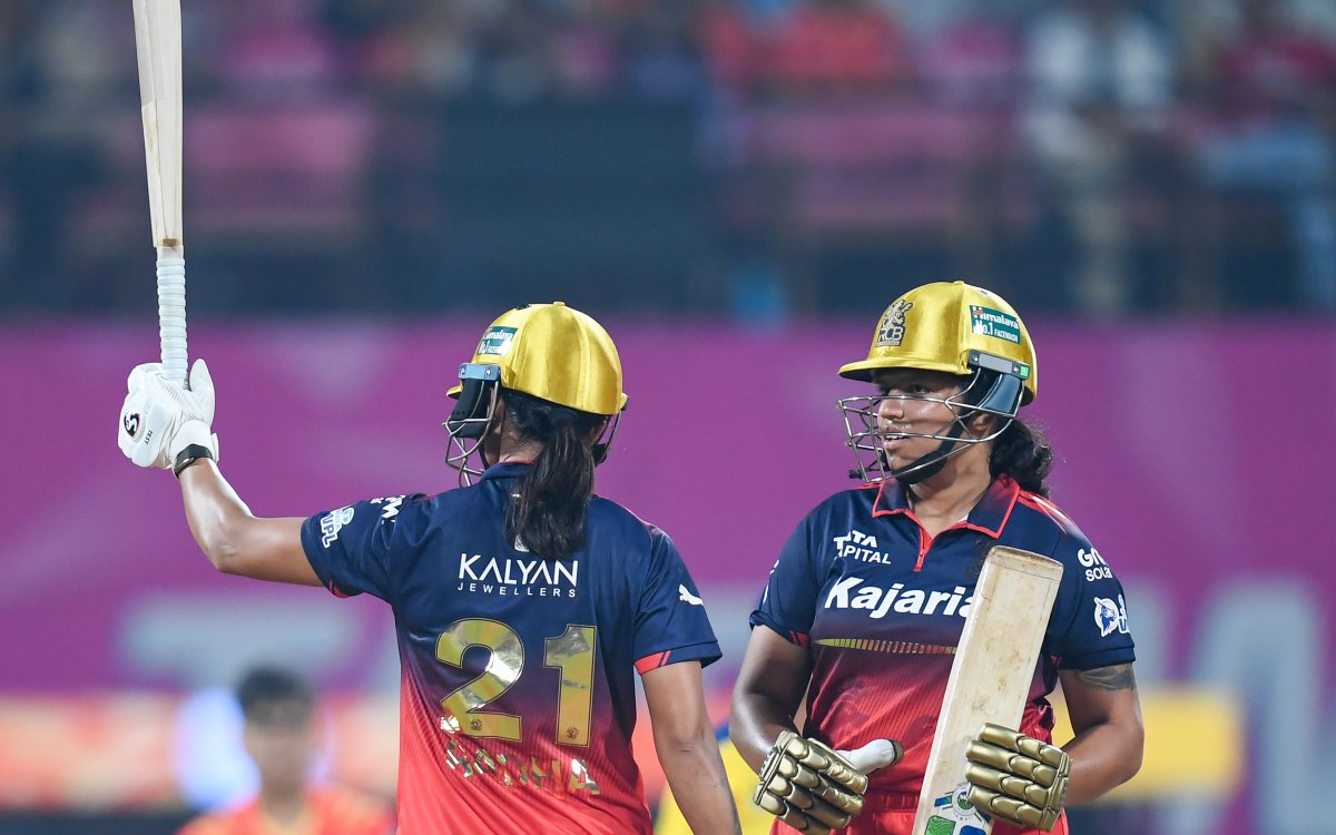 WPL 2026: Radha, Richa pull RCB out of trouble, post 182/7 against GG
