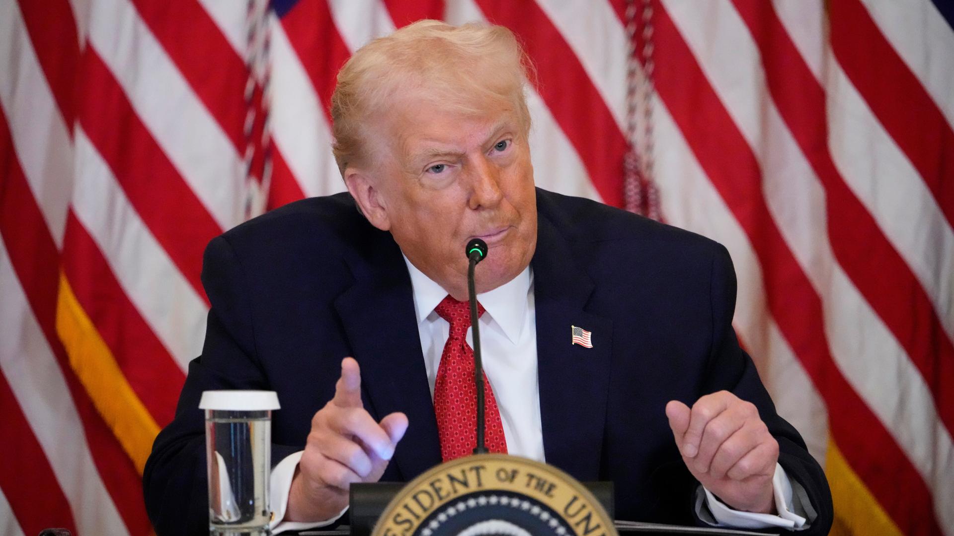 Trump suggests he may put a tariff on countries that 'don't go along ...