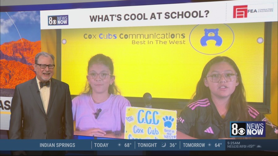 What’s cool at school?– 5th grade broadcasters