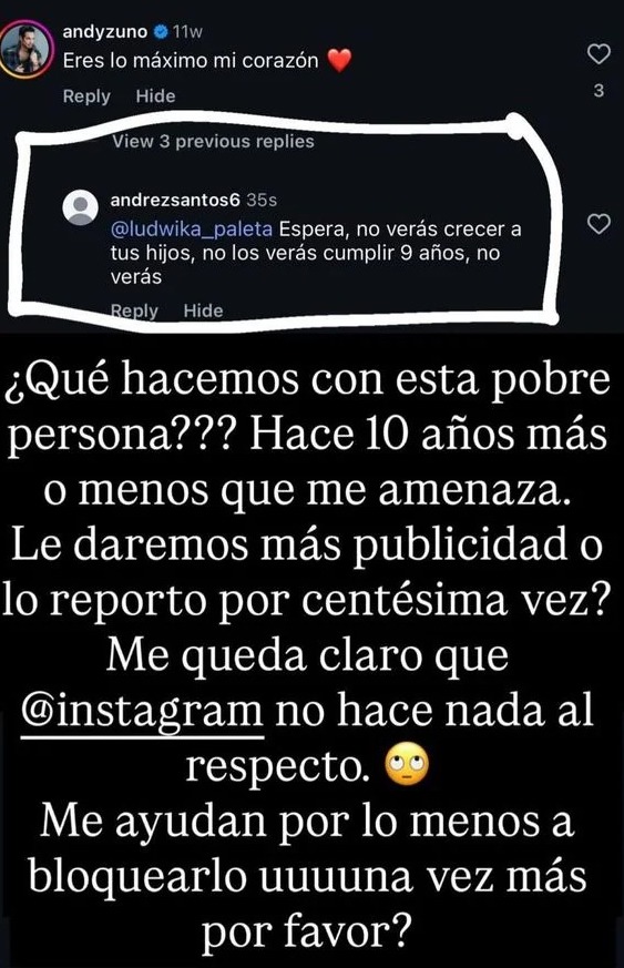 Ludwika Paleta denuncia nuevas amenazas contra sus hijos