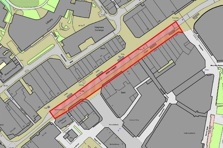 Map shows area where police will have more powers today