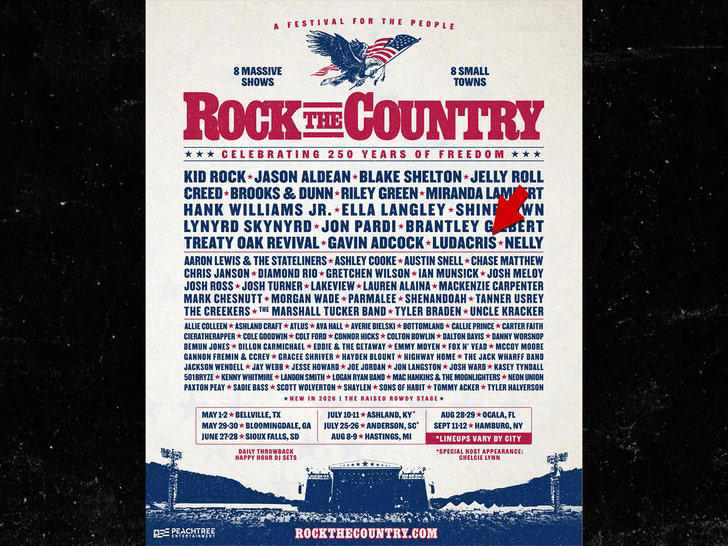 Ludacris drops out of Kid Rock's 'Rock the Country' tour after outrage