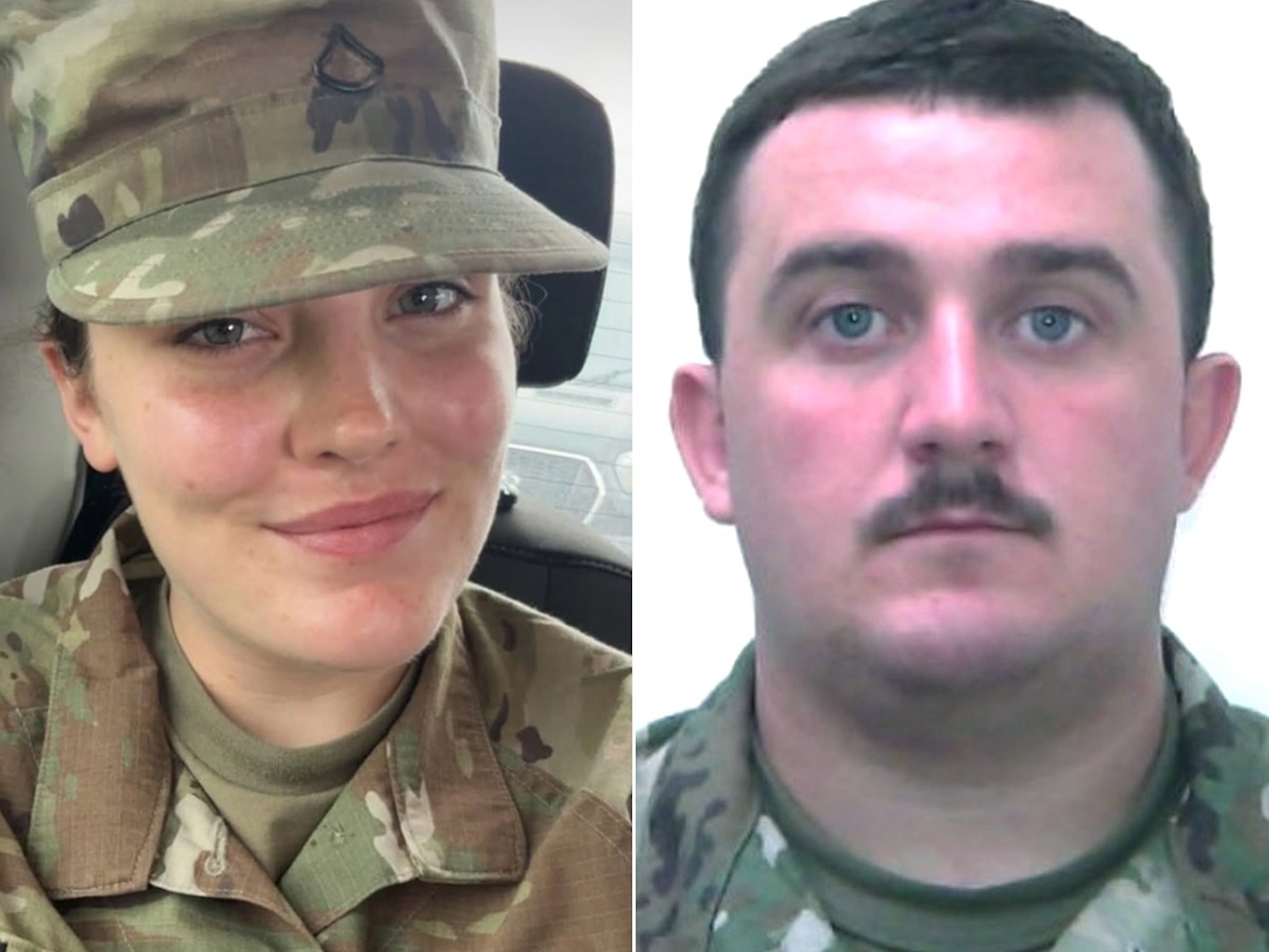 U.S. Department of Justice - PHOTO: National Guard members Sarah Beckstrom and Andrew Wolfe.