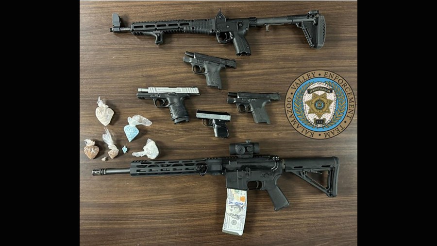 Guns, ecstasy and hundreds of fentanyl pills seized by Kalamazoo Valley ...