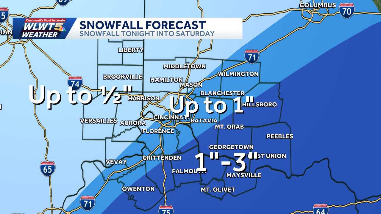 Impact day: Snow moves through Greater Cincinnati as temperatures plummet
