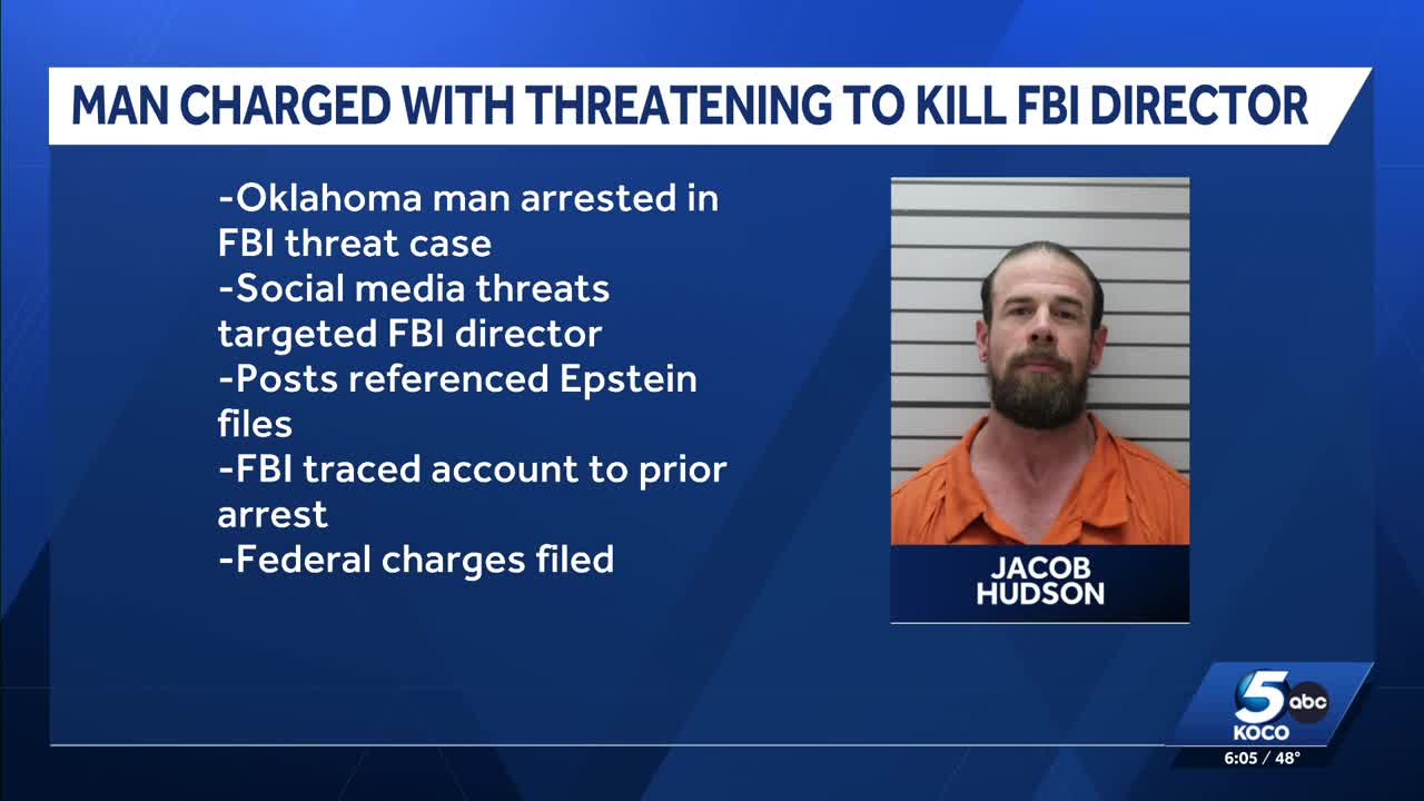 Oklahoma man charged after allegedly threatening to kill FBI Director ...