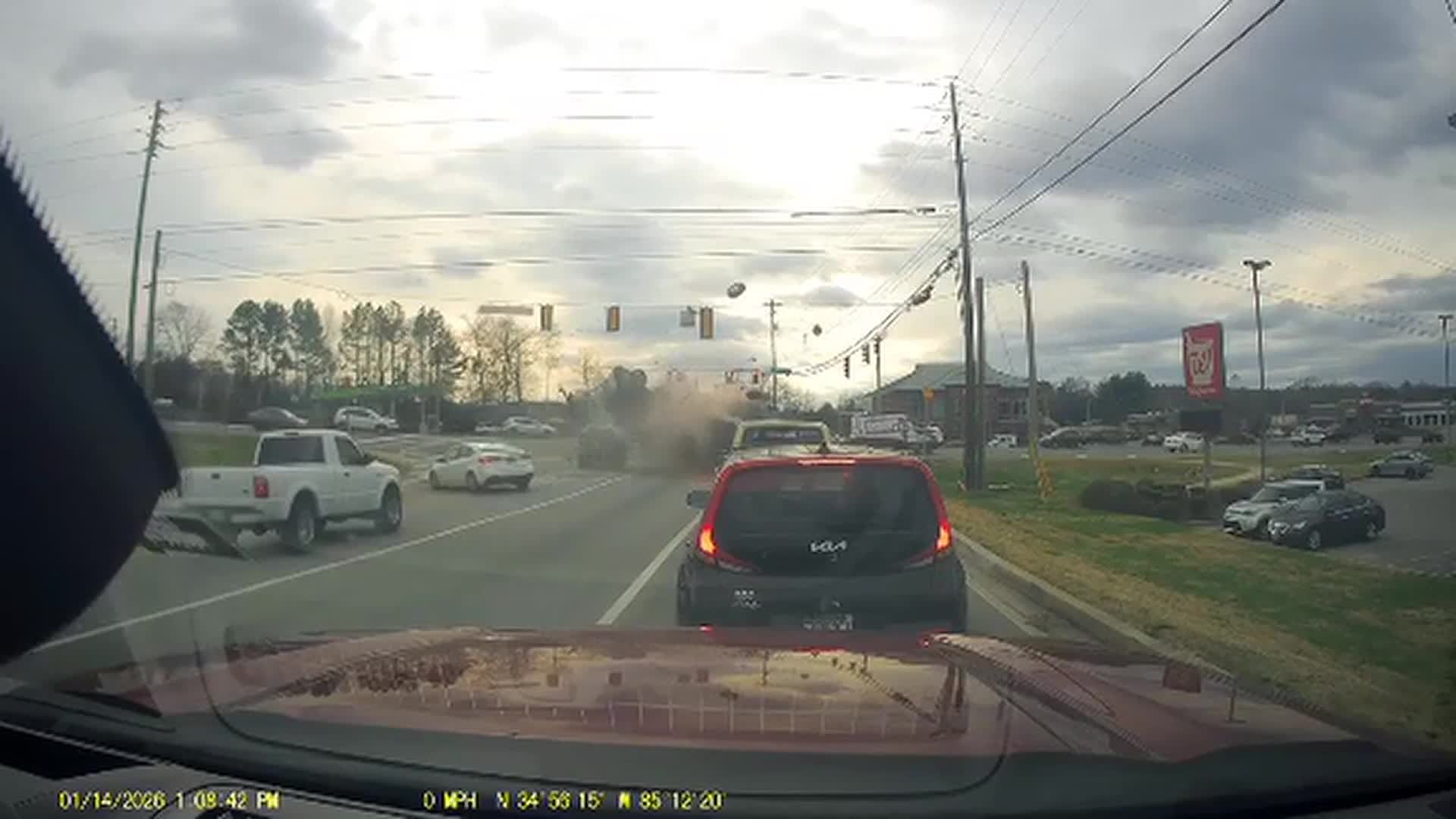 Watch: Elderly Georgia woman mistakes gas for brakes, causing 7-car ...