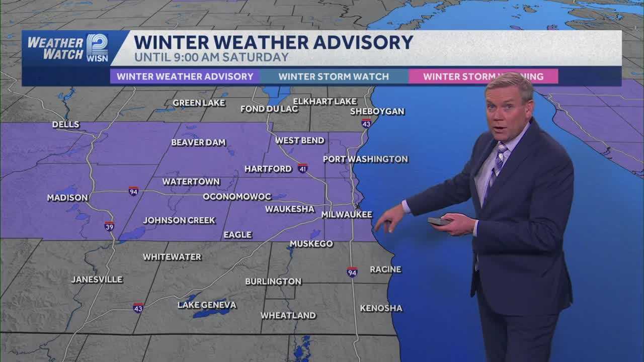 Winter weather advisory: Snow, slick roads early Saturday in SE Wisconsin