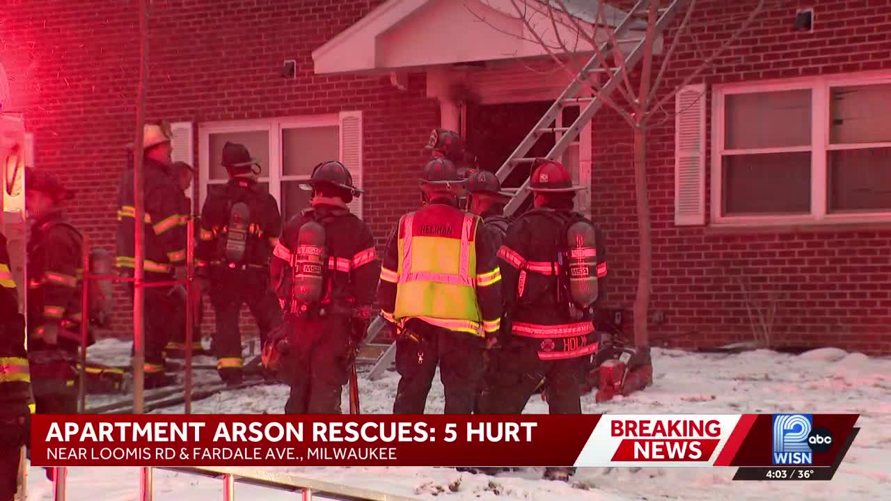 Residents rescued, several injured in Milwaukee apartment arson