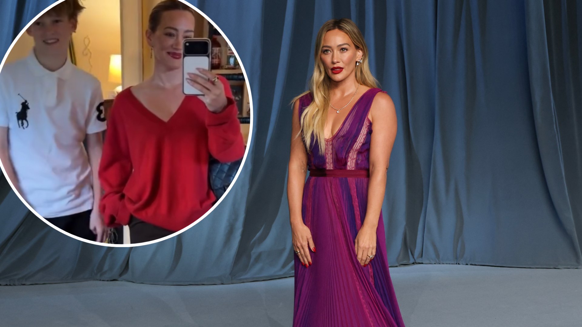 Hilary Duff's son Luca, 13, looks so grown up in new rare photo