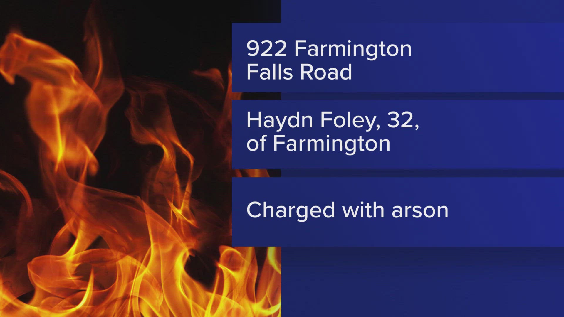 Farmington man faces arson charge in suspicious camper fire