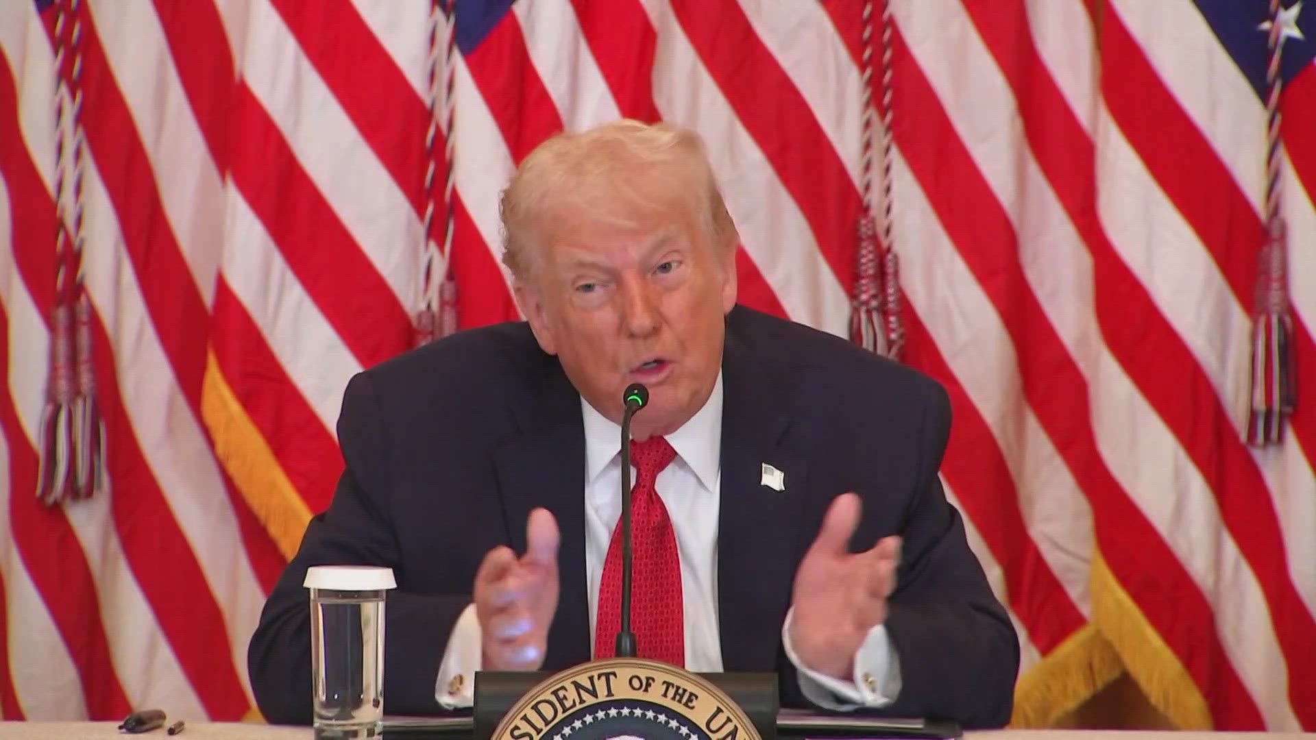 Trump says he may punish countries with tariffs if they don’t back the