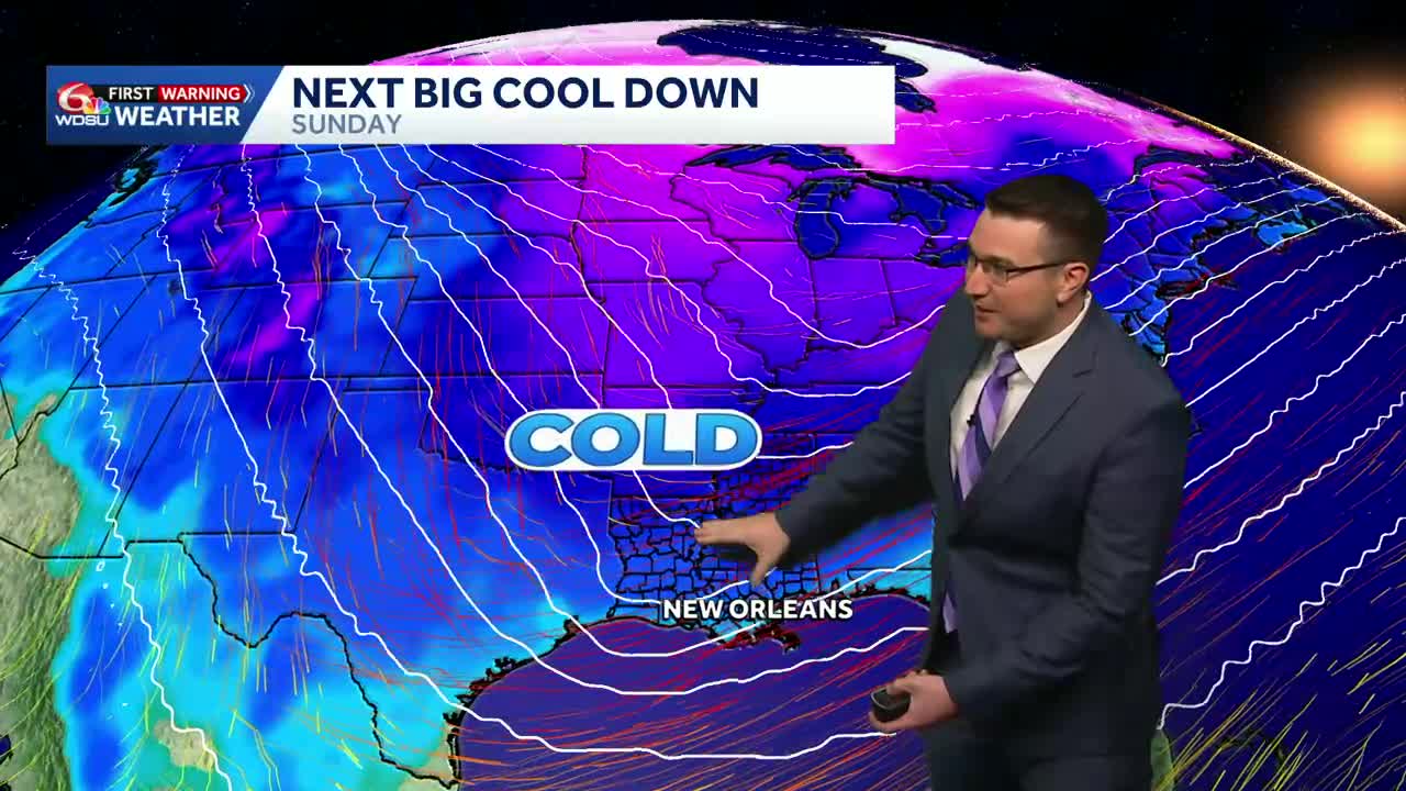 Big cool down expected this weekend with showers possible