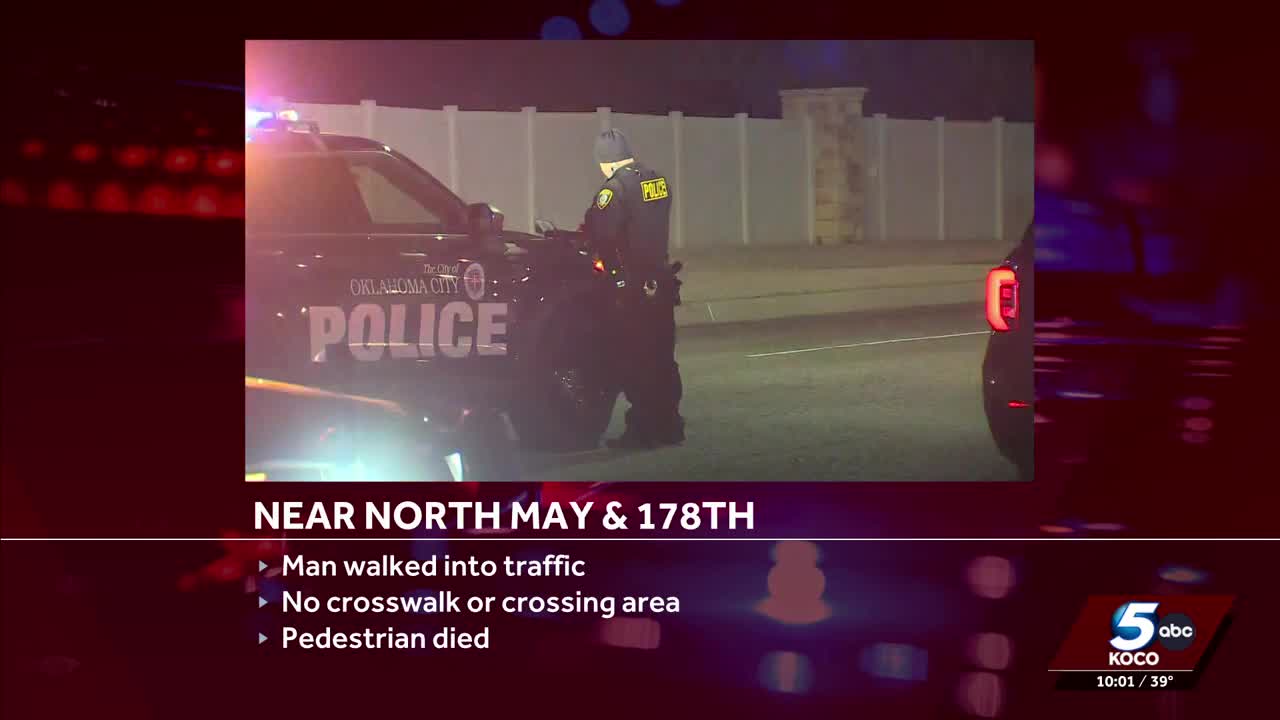 Man dies after being struck by vehicle in northwest Oklahoma City