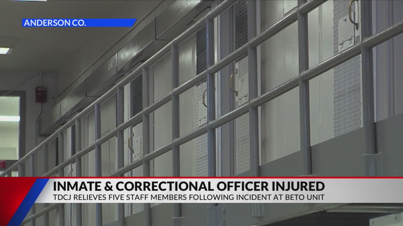 5 staff members 'relieved of duty' after inmate injured at East Texas ...