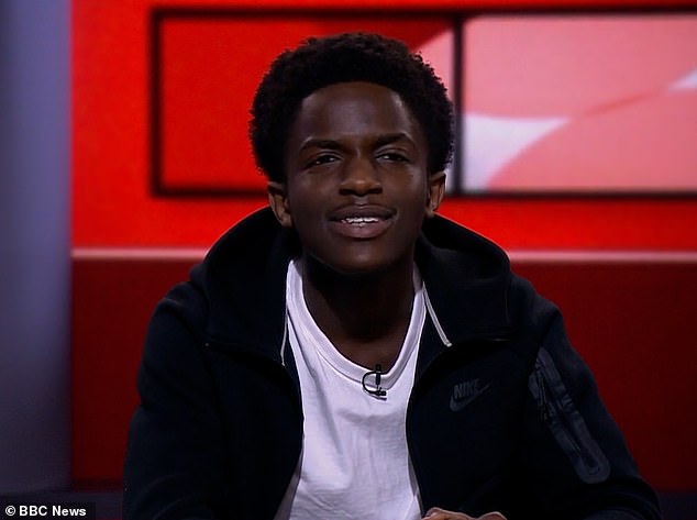 DC3, also known as Daniel Chenjerai, 18, from Northampton, was appearing on BBC News after being nominated for two MOBO awards