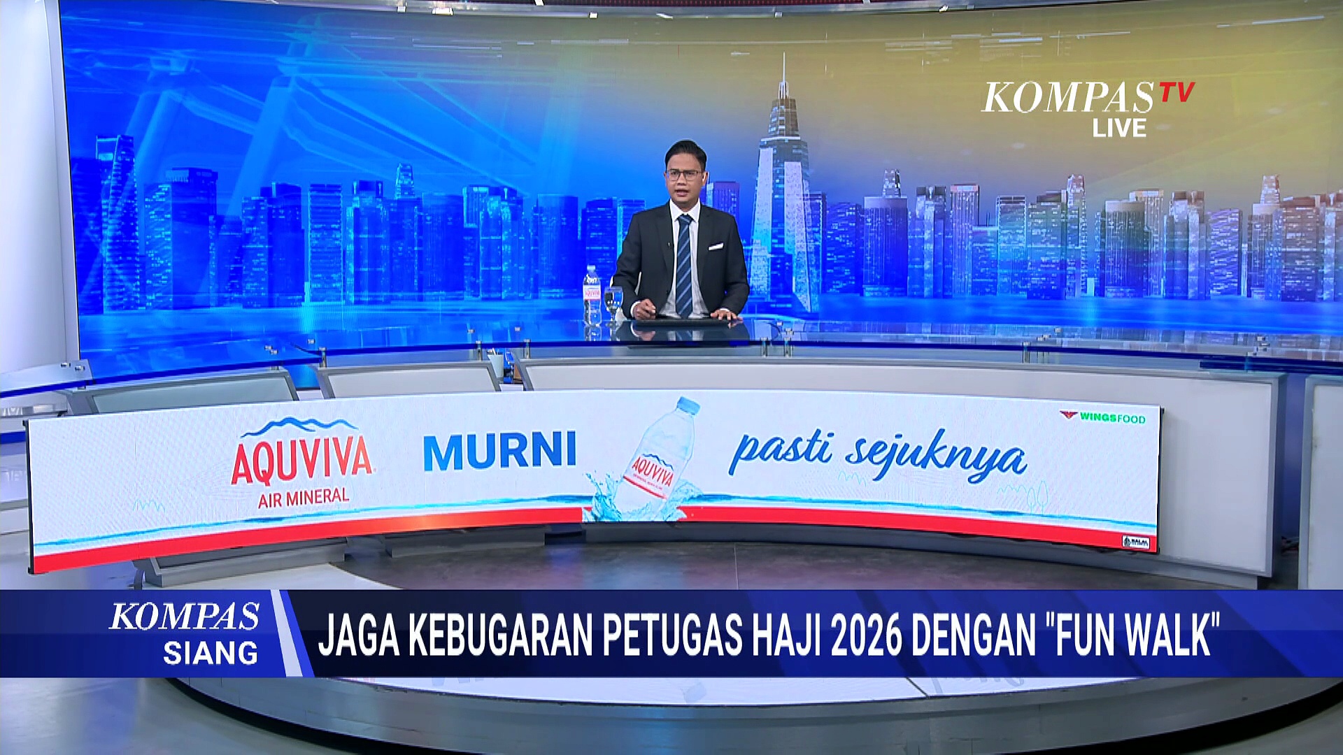 Jaga kebugaran, petugas haji 2026 ikuti kegiatan fun walk | KOMPAS SIANG