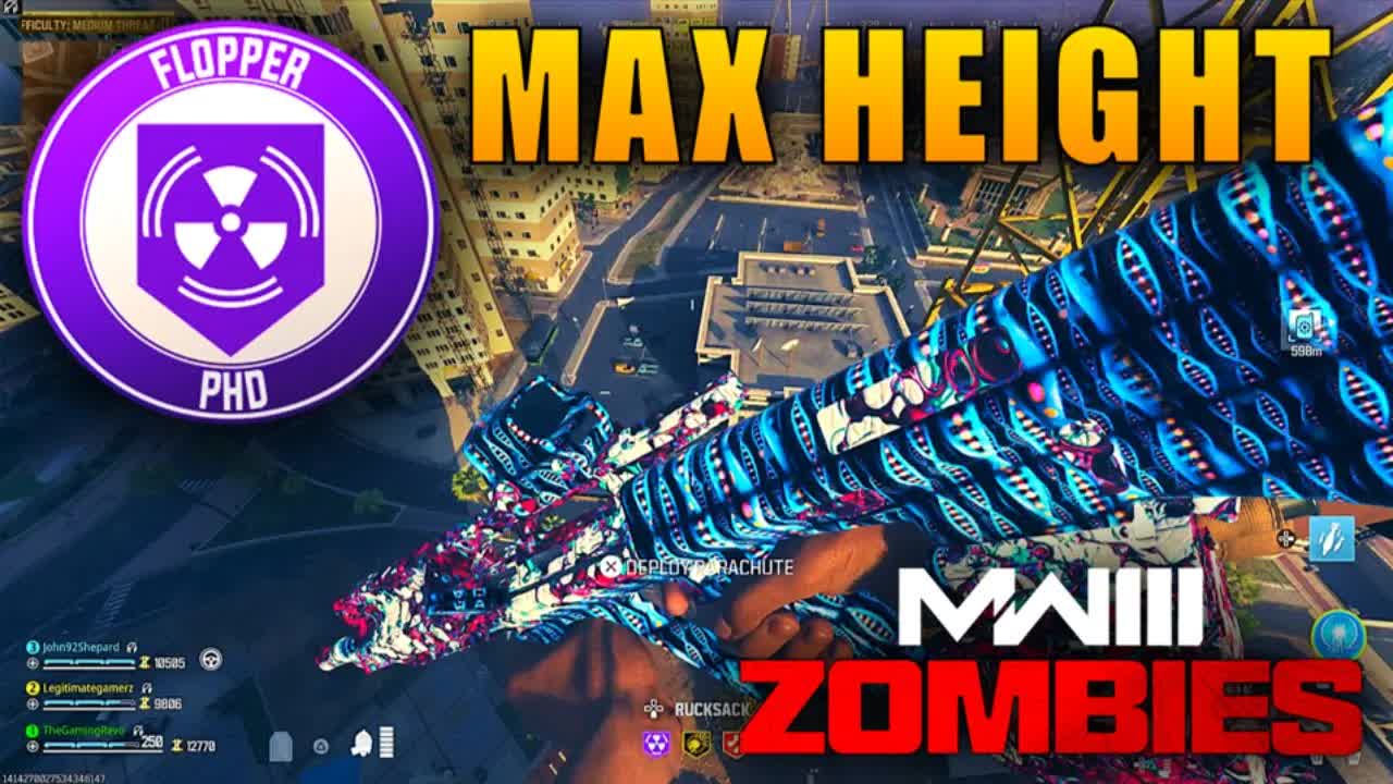 PhD flopper from the highest building MW3 zombies gameplay! Dolphin ...