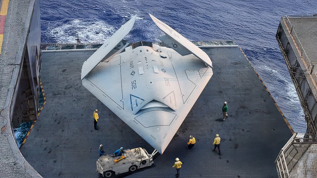 How The Us Navy Launches Billion Stealth Drone From Aircraft Carrier