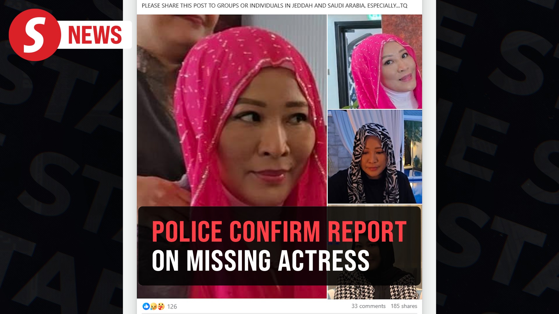 Police receive report on missing actress Nadia Kesuma in Jeddah