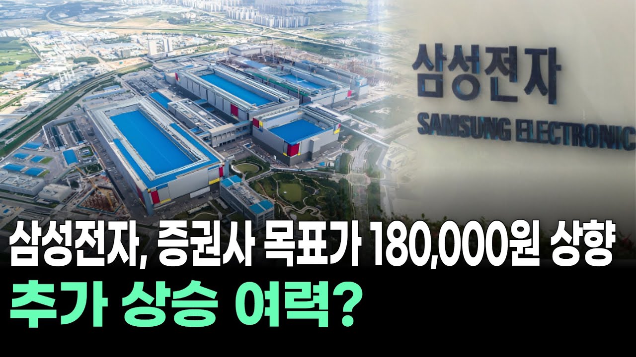 삼성전자, 증권사 목표가 180,000원 상향…추가 상승 여력? | Watch