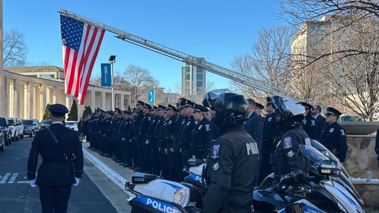 'Rest easy': CMPD honors late officer Michael Miles with a memorial service