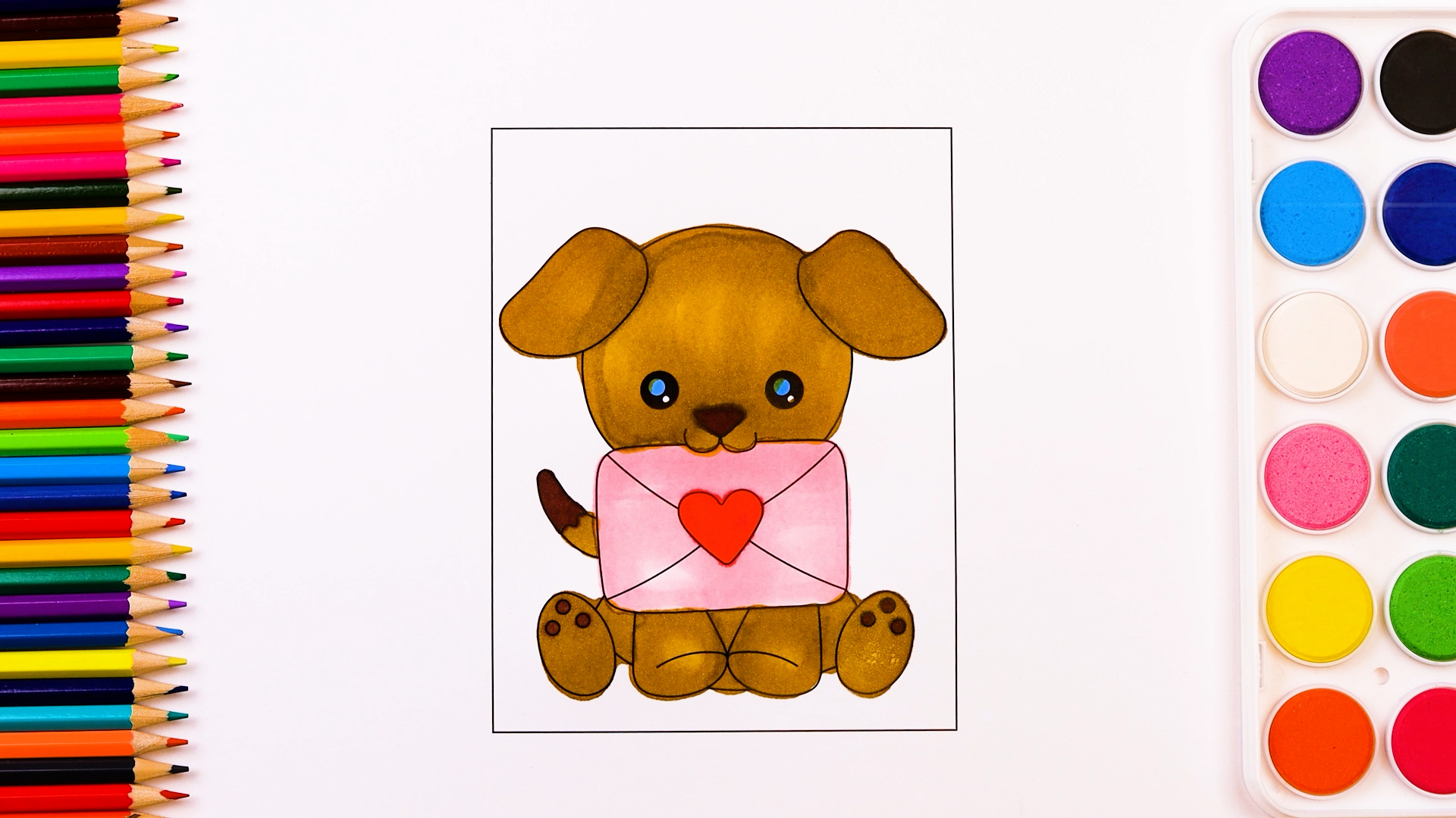 Cute drawings | Coloring in for preschool