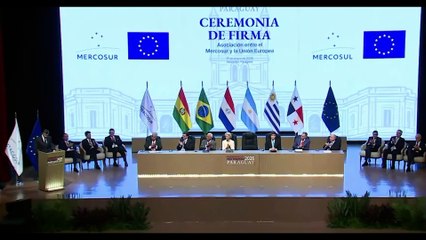 La fría reacción de Milei cuando felicitaron a Lula en la firma de acuerdo
