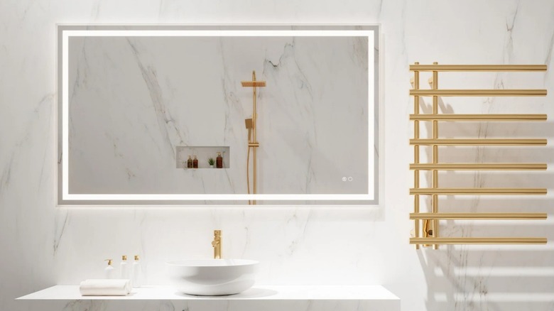 LED lighted mirror