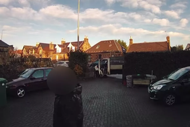 Brazen thief caught stealing items from Scots driveway in daylight CCTV ...
