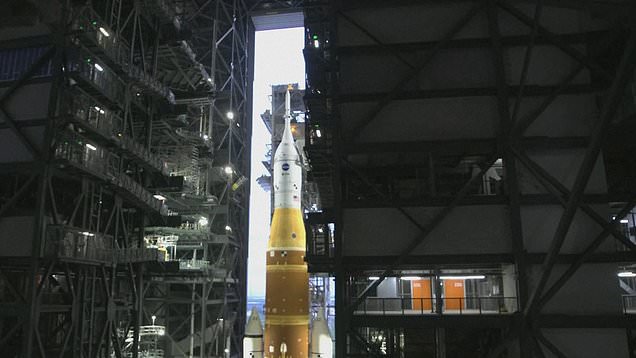NASA begins to roll out Artemis II rocket on to launchpad