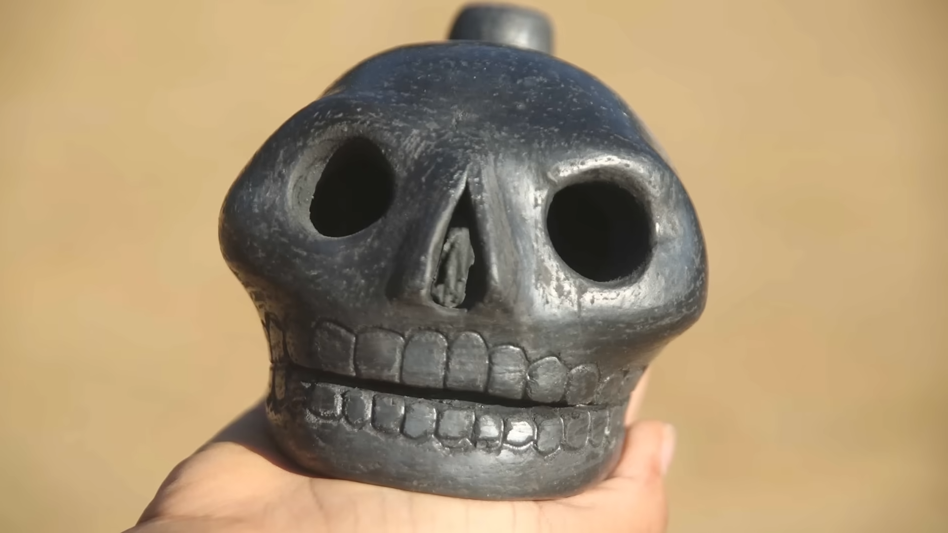 One blow, and it sounds like someone's dying